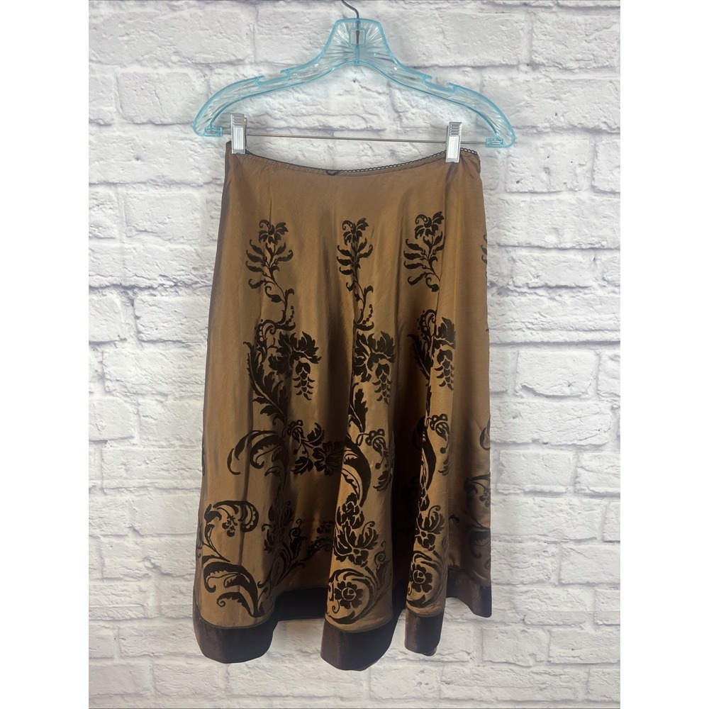 MSK Vintage NWT Whimsigoth Fairygrunge Velvet Burnout Damask Pattern Skirt M